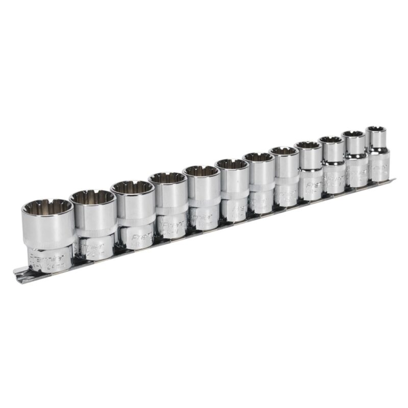 Set De 12 Chei Tubulare Scurte, Actionare 1/2” - Truse Scule - Simple Tools