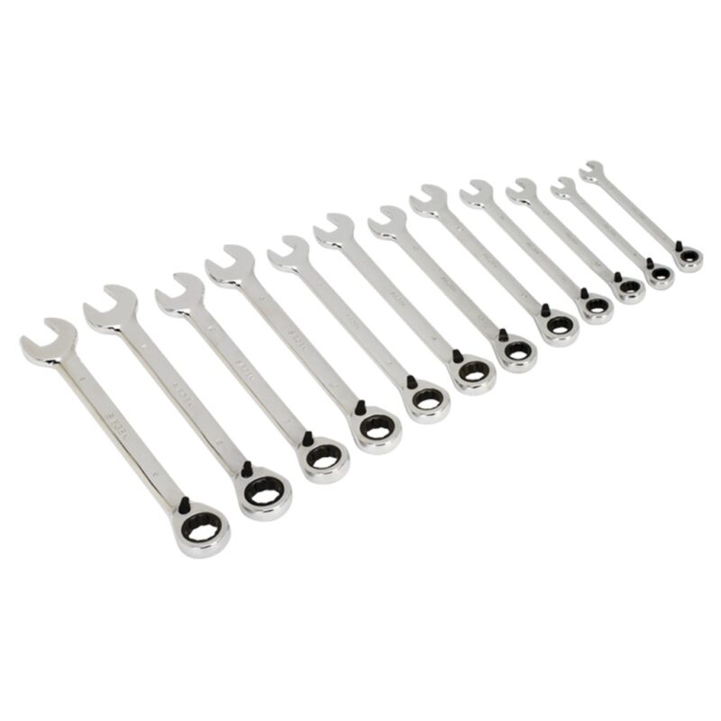 Set Chei Combinate, Clichet Reversibil, 12 Piese - Truse Scule - Simple Tools