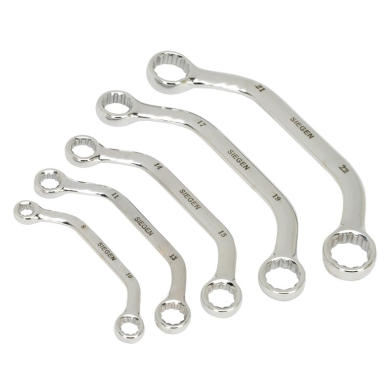 Set De Chei Inelare Tip Semiluna, 5 Piese - Truse Scule - Simple Tools