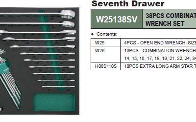 W25138SV Set 38 chei combinate si fixe - Truse Scule - Simple Tools
