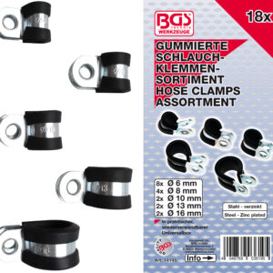 BGS 14145  Set coliere izolate 6-16mm pentru pozat cobluri si conducte, 18-piese - Consumabile etansare si fixare