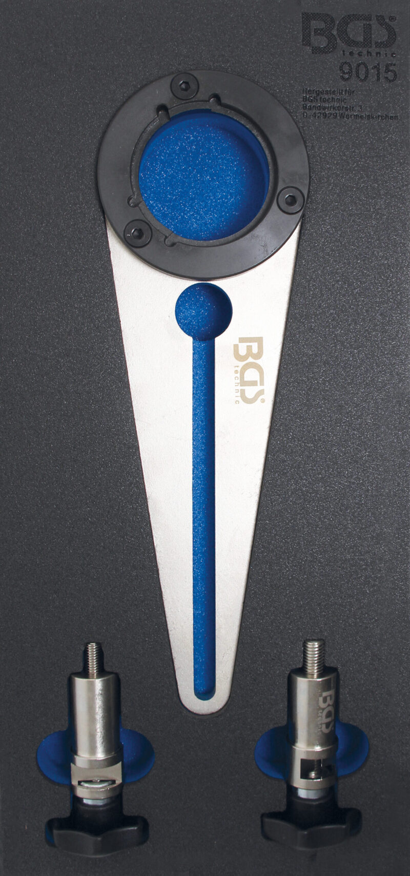 BGS 9015  Dispozitiv pentru demontat fulie vibrochen  BMW N47 - Blocaj distributie - Simple Tools