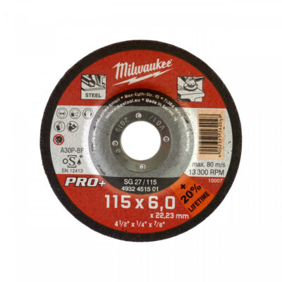 Disc polizat metal Milwaukee PRO+ - Discuri/Burghie/Perii si Freze pentru METAL - Simple Tools