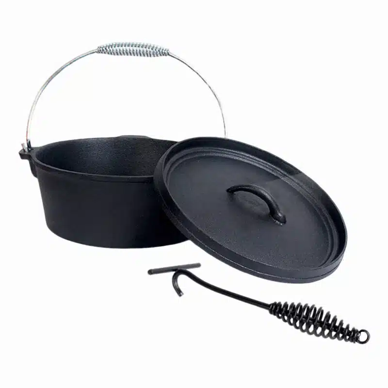 Ceaun cu capac din fonta pentru gratar KLUGMEISTER KY545ZT Ceaun cu capac din fonta pentru gratar KLUGMEISTER KY545ZT