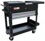 Banc de lucru cu spatiu de depozitare lateral cu blat extensibil Banc de lucru cu spatiu de depozitare lateral cu blat extensibil