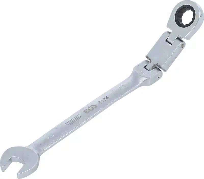 Cheie combinata cu clichet 14 mm dublu articulata
