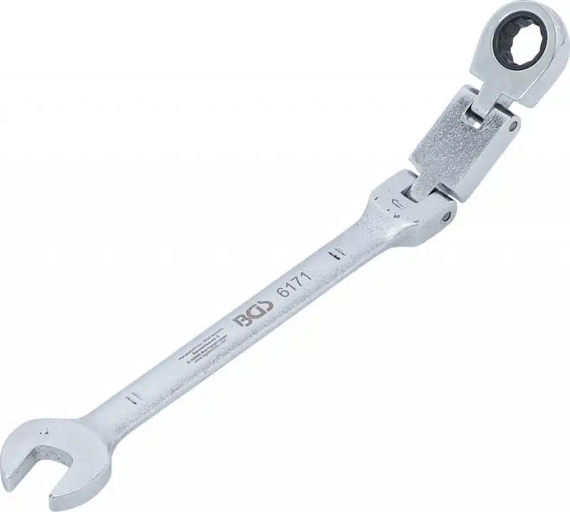 Cheie combinata cu clichet11 mm dublu articulata