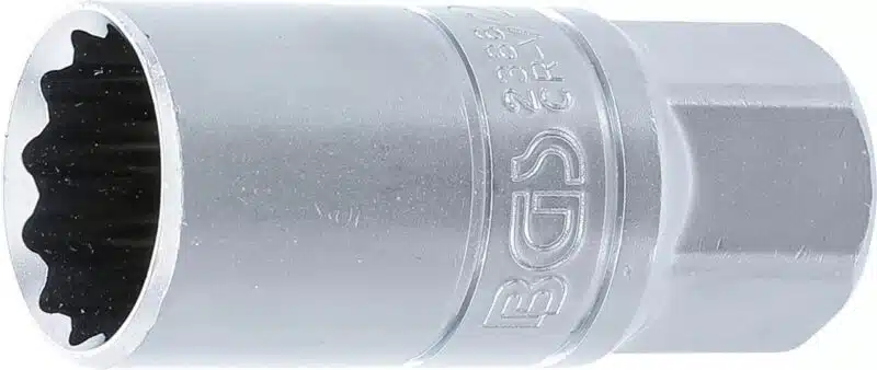 Cheie pentru bujii 21 mm in 12 colturi cu cauciuc de prindere