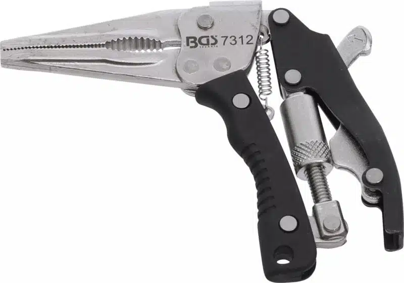 Cleşte autoblocant cu falci lungi tip pistol Cleşte autoblocant cu falci lungi tip pistol