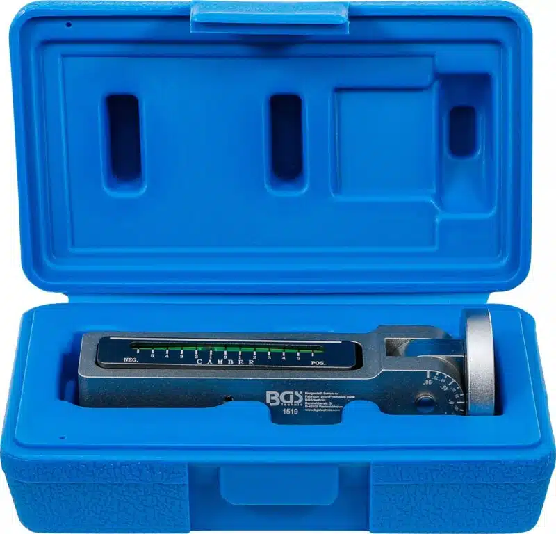 Dispozitiv magnetic pentru verificare unghi cadere roata cu reglaj dublu