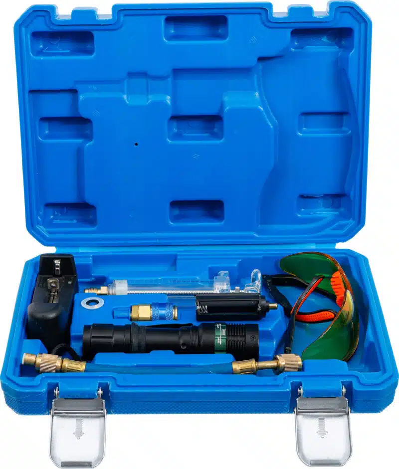 Kit pentru localizarea scurgerilor in sistemele de aer conditionat cu agent frigorific R134a Kit pentru localizarea scurgerilor in sistemele de aer conditionat cu agent frigorific R134a