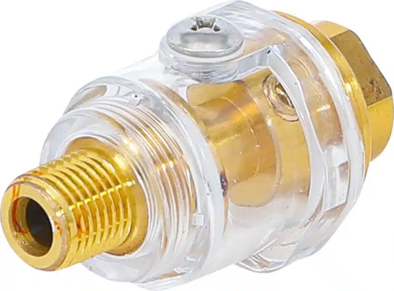 Mini oiler pentru scule pneumatice cu filet interior/ exterior 1/4'' Mini oiler pentru scule pneumatice cu filet interior/ exterior 1/4''