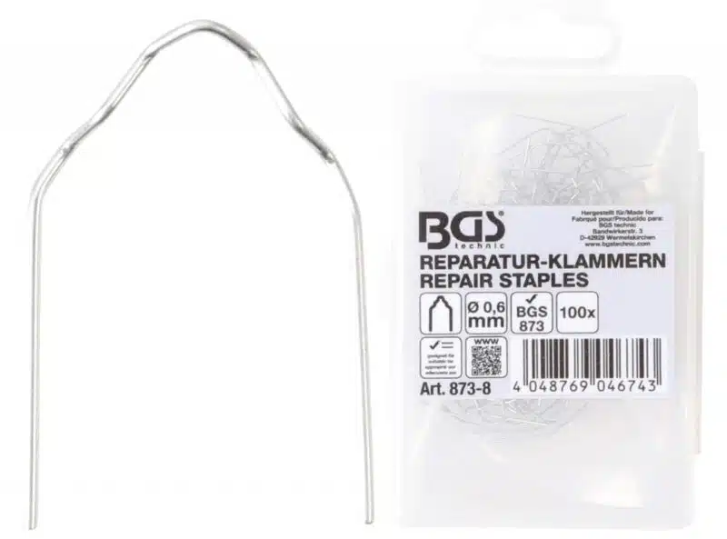 Set agrafe pentru reparatii piese din plastic Tip V
