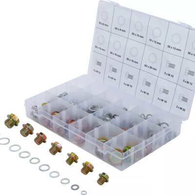 Set busoane + saibe din Aluminiu, 534 piese, BGS 8119