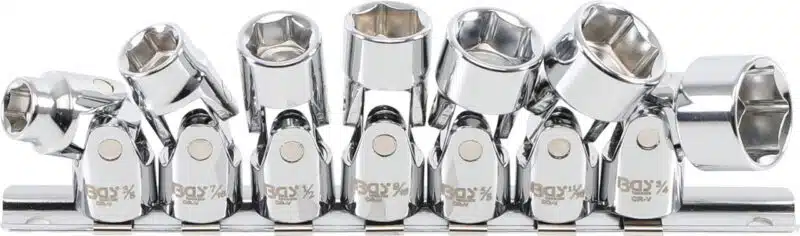 Set chei tubulare articulate in inch| Antrenare patrat interior 10 mm (3/8") | 3/8" - 3/4" inch