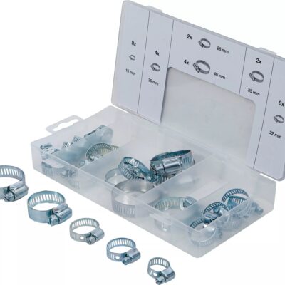 Set coliere de furtun Ø 16 - 40 mm, 26 piese, BGS 8055