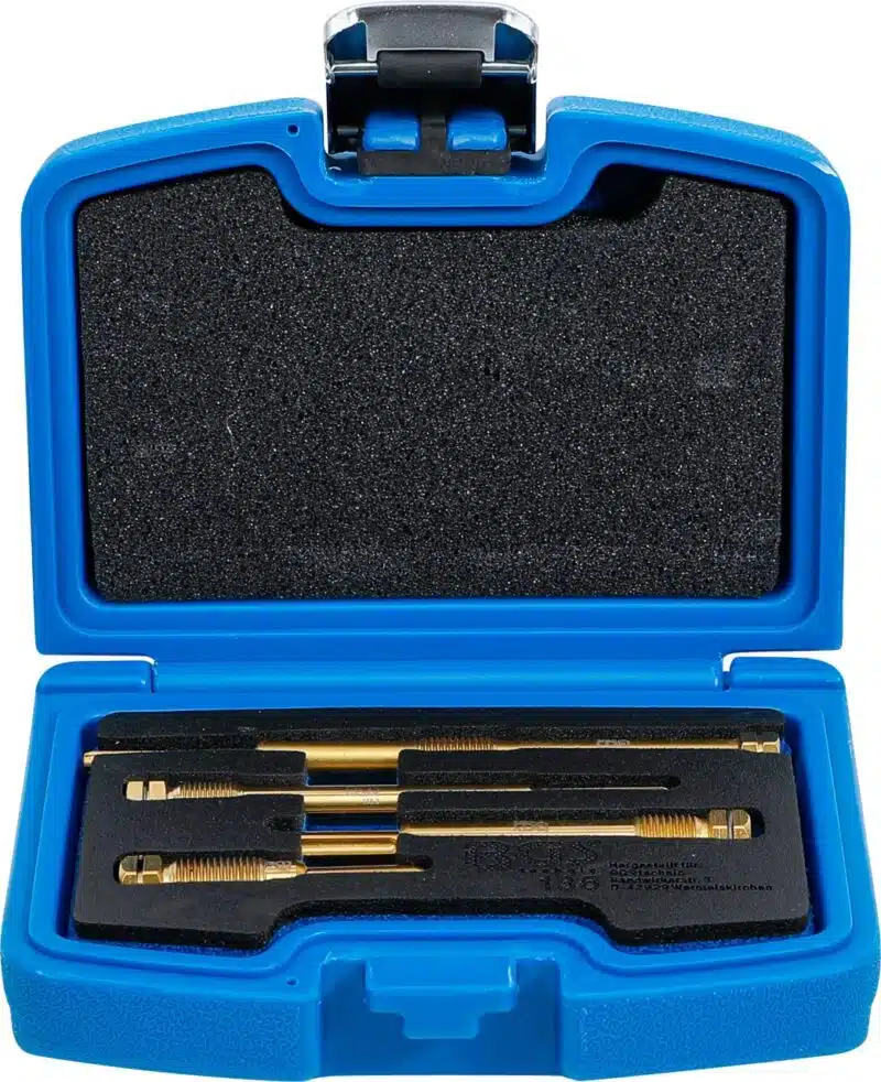 Set de curatat si rectificat filete pentru bujii incandescente | M10 x 1 - M10 x 1.25 - M12 x 1.25
