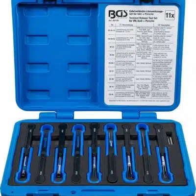 Set demontat terminale din prize si cuple electrice pentru VAG+Porsche, 11 piese, BGS 60120