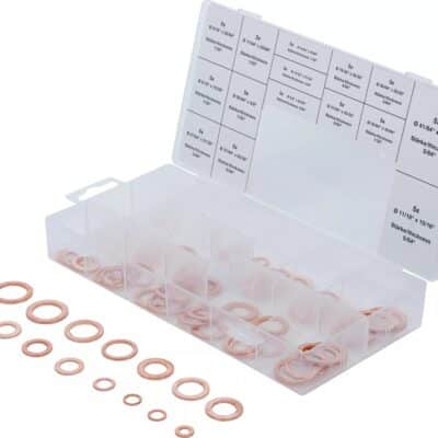 Set saibe din Cupru in Inch pentru etansare, 75 piese, BGS 8144