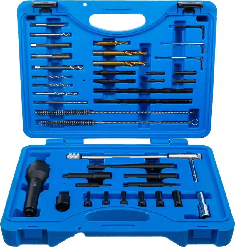 Set scule extractoare pentru bujii incandescente şi reparatii filete