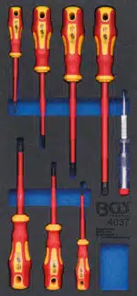 Set surubelnite VDE pentru banc de lucru mobil Set surubelnite VDE pentru banc de lucru mobil