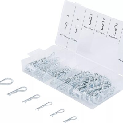 Sortiment splinturi elastice, Ø 2,4 - 4,0 mm, 150 piese, BGS 8043