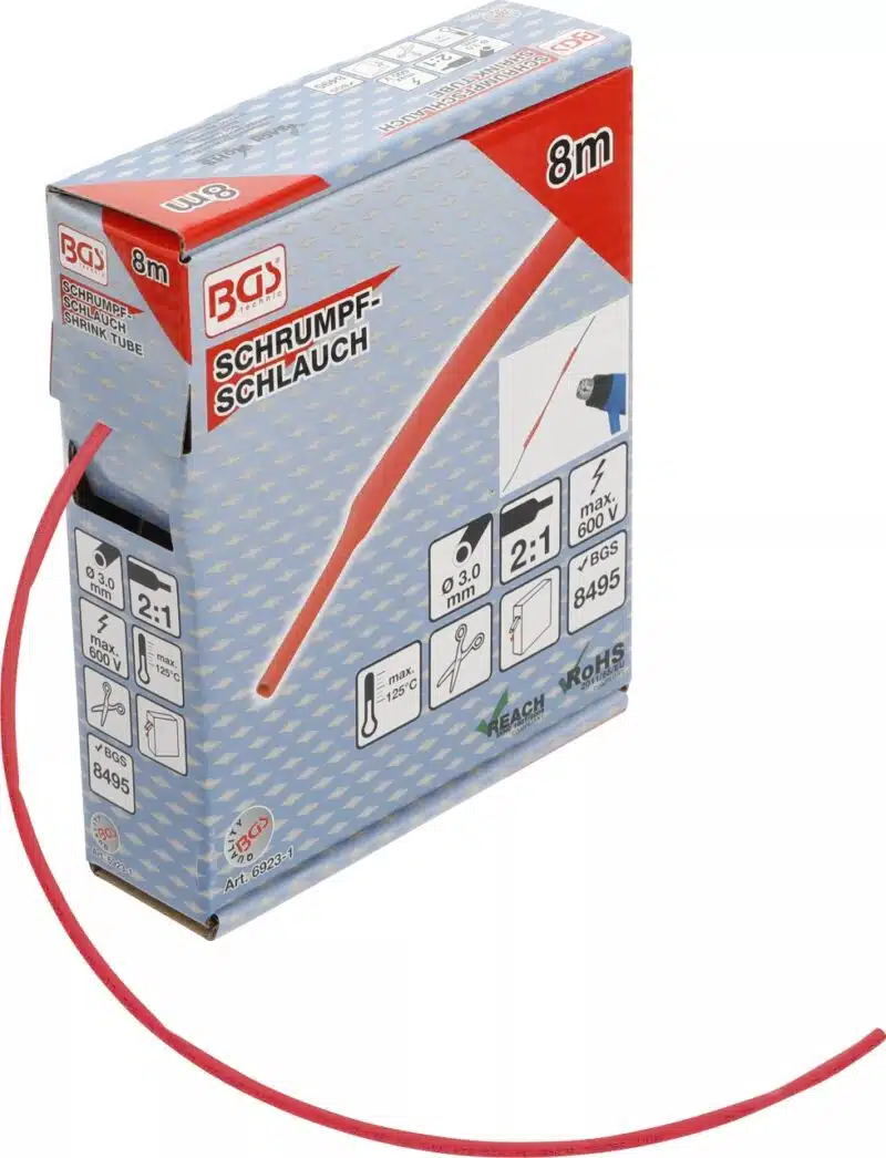 Varnis termocontractabil rosu Ø 3 mm