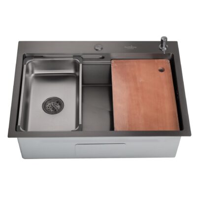 Chiuveta de bucatarie handmade Sandonna HD7050 cu tavita