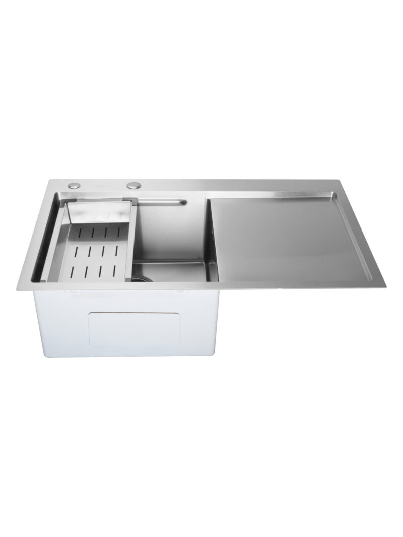 Chiuveta de bucatarie din inox AISI304 Sandonna HD7850 cu tavita si dozator - Inox