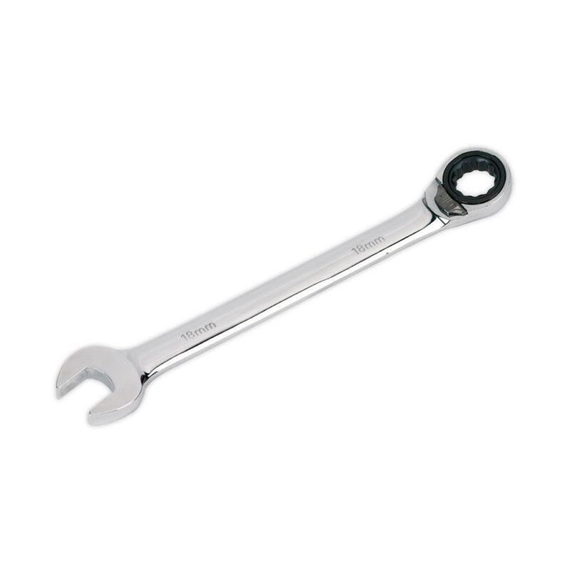 Cheie combinata prevazuta cu clichet 18 mm  Sealey