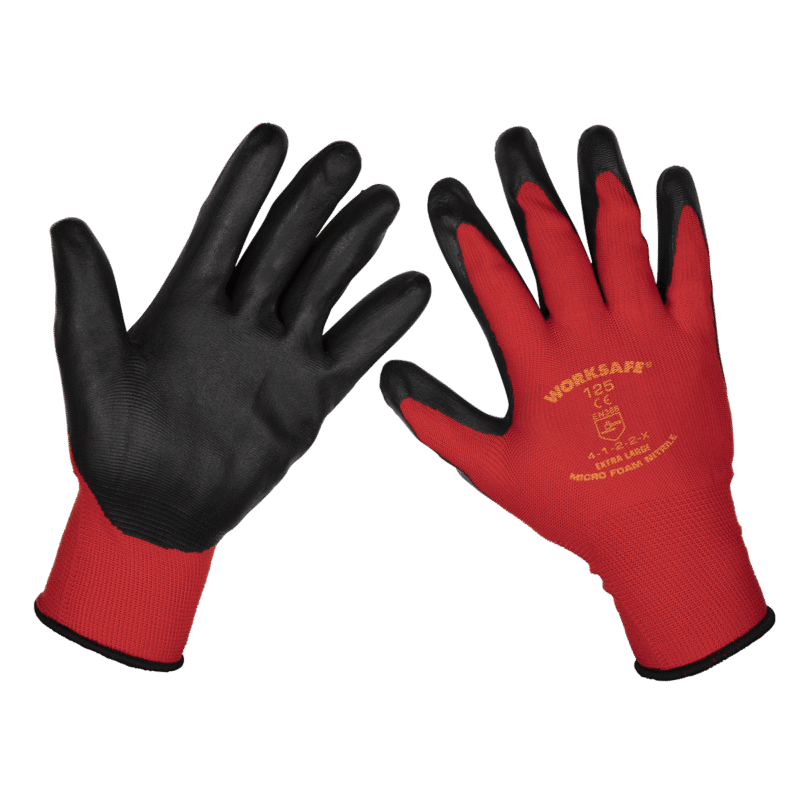Manusi de protectie din nitril - pachet de 6 perechi - XL