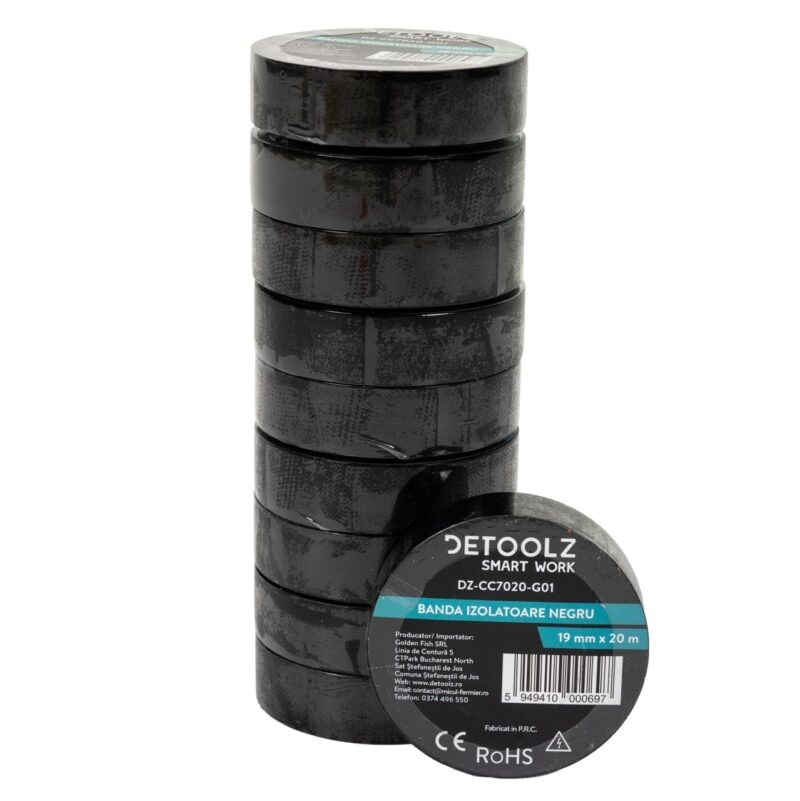 set-10buc-banda-izolatoare-detoolz-19mm-20m-negru-g01256788
