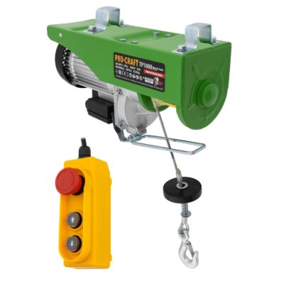 Troliu electric palan Procraft TP1000, 1600W, cu kit montare Greutate 1000kg