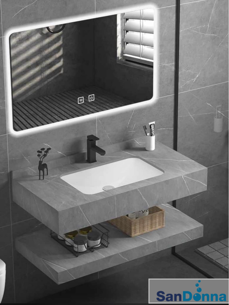 Set de baie LUMI gri - 100x50x15 Set de baie LUMI gri - 100x50x15