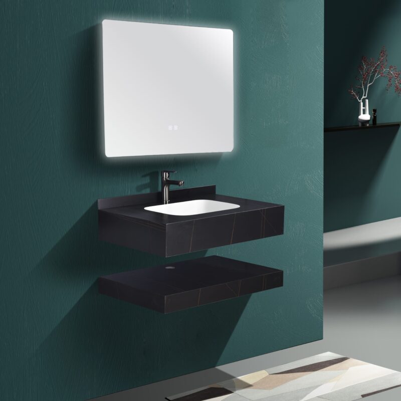 Set de baie LUMI negru - 100x50x15 Set de baie LUMI negru - 100x50x15