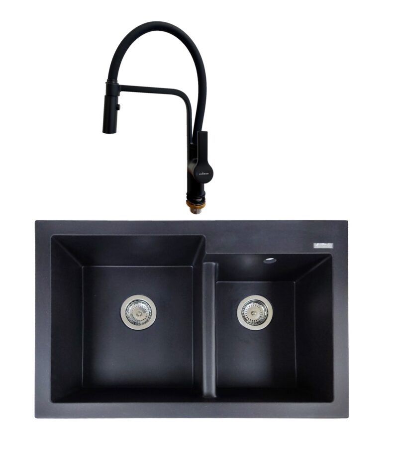 SET Chiuveta SanDonna EDYTA negru + Baterie SanDonna ANDRA negru total - Negru SET Chiuveta SanDonna EDYTA negru + Baterie SanDonna ANDRA negru total - Negru