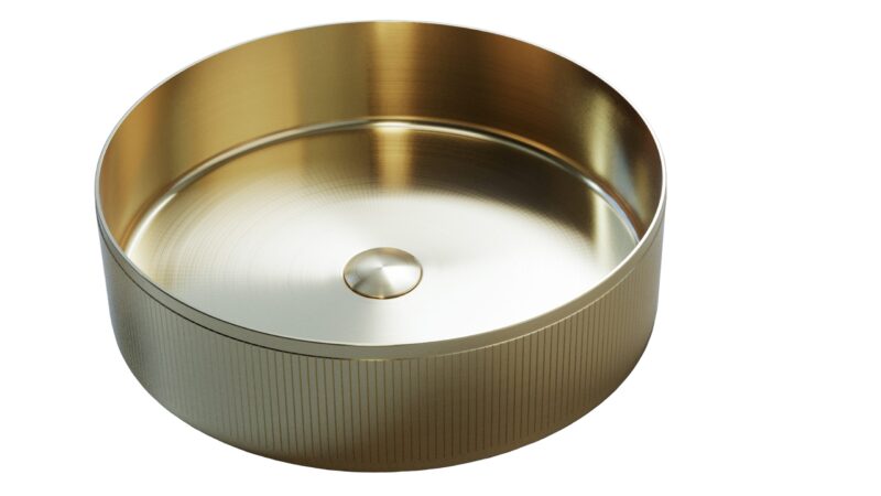 Lavoar de baie din inox Sandonna HD400 - Auriu Lavoar de baie din inox Sandonna HD400 - Auriu