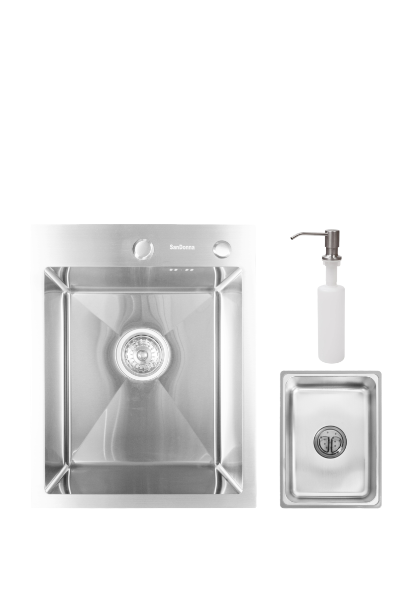 Chiuveta de bucatarie handmade Sandonna HD4050 - Inox Chiuveta de bucatarie handmade Sandonna HD4050 - Inox