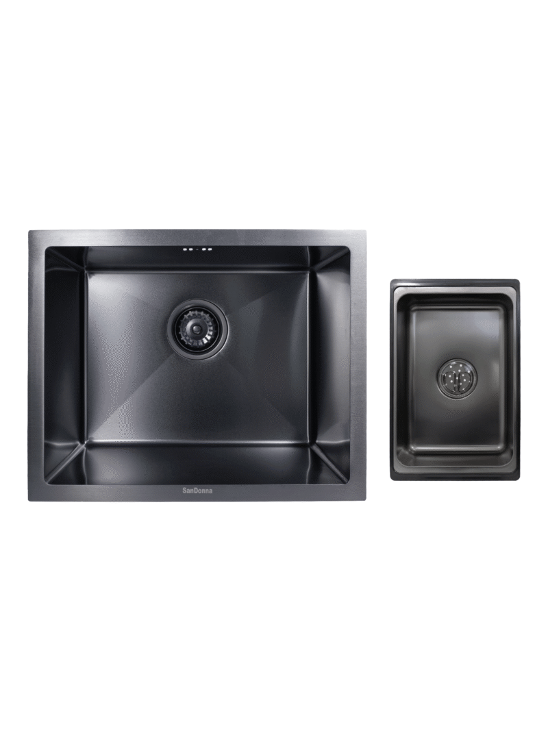 Chiuveta de bucatarie handamde Sandonna HD5040 sub blat - Negru Chiuveta de bucatarie handamde Sandonna HD5040 sub blat - Negru