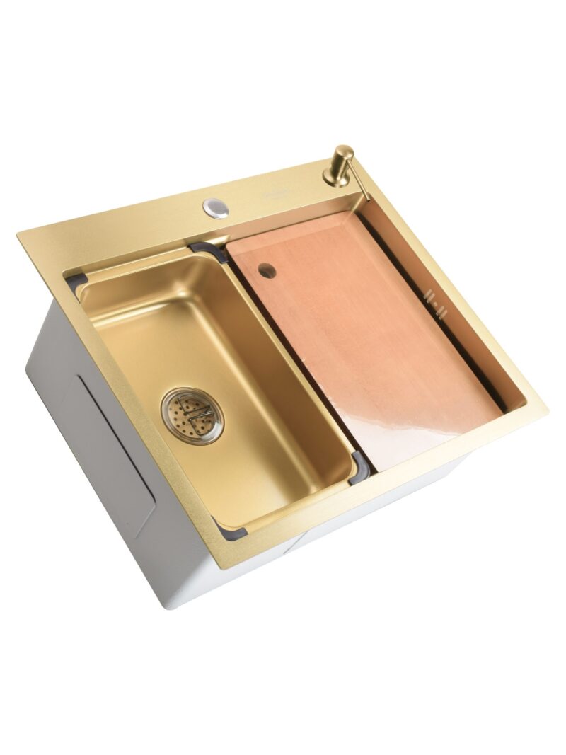 Chiuveta de bucatarie din inox SanDonna HD6050 cu tavita de scurgere detasabila Chiuveta de bucatarie din inox SanDonna HD6050 cu tavita de scurgere detasabila