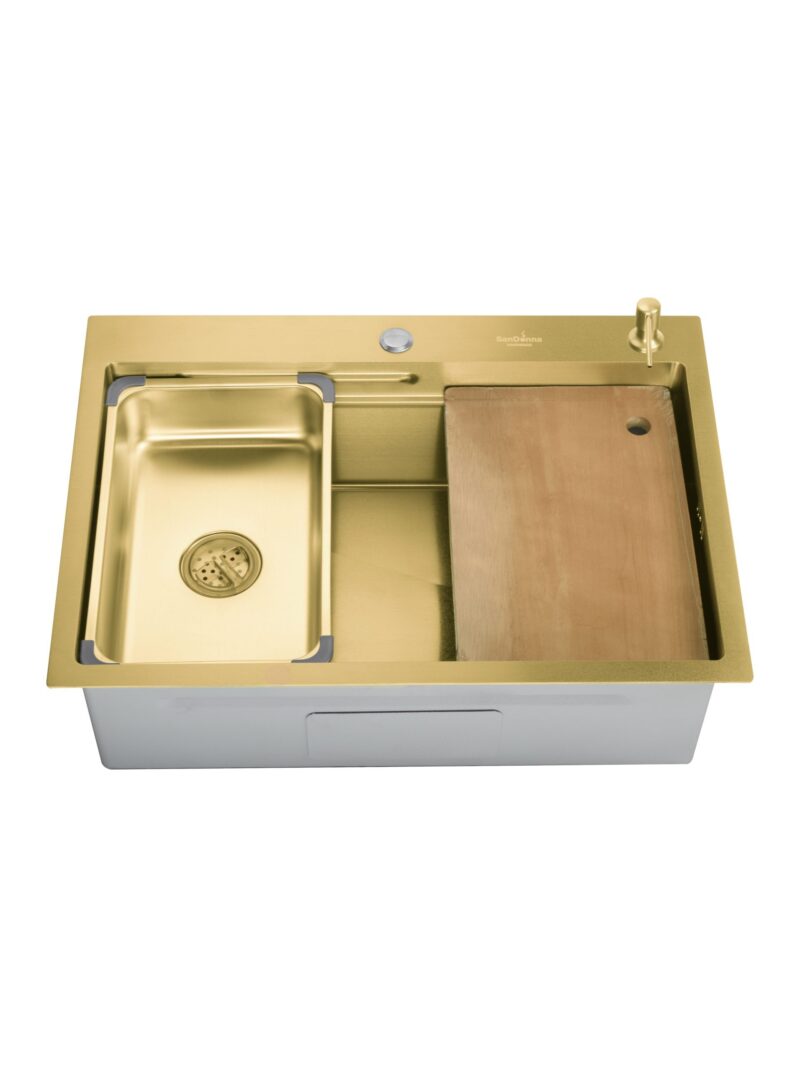 Chiuveta de bucatarie handmade Sandonna HD7050 cu tavita Chiuveta de bucatarie handmade Sandonna HD7050 cu tavita