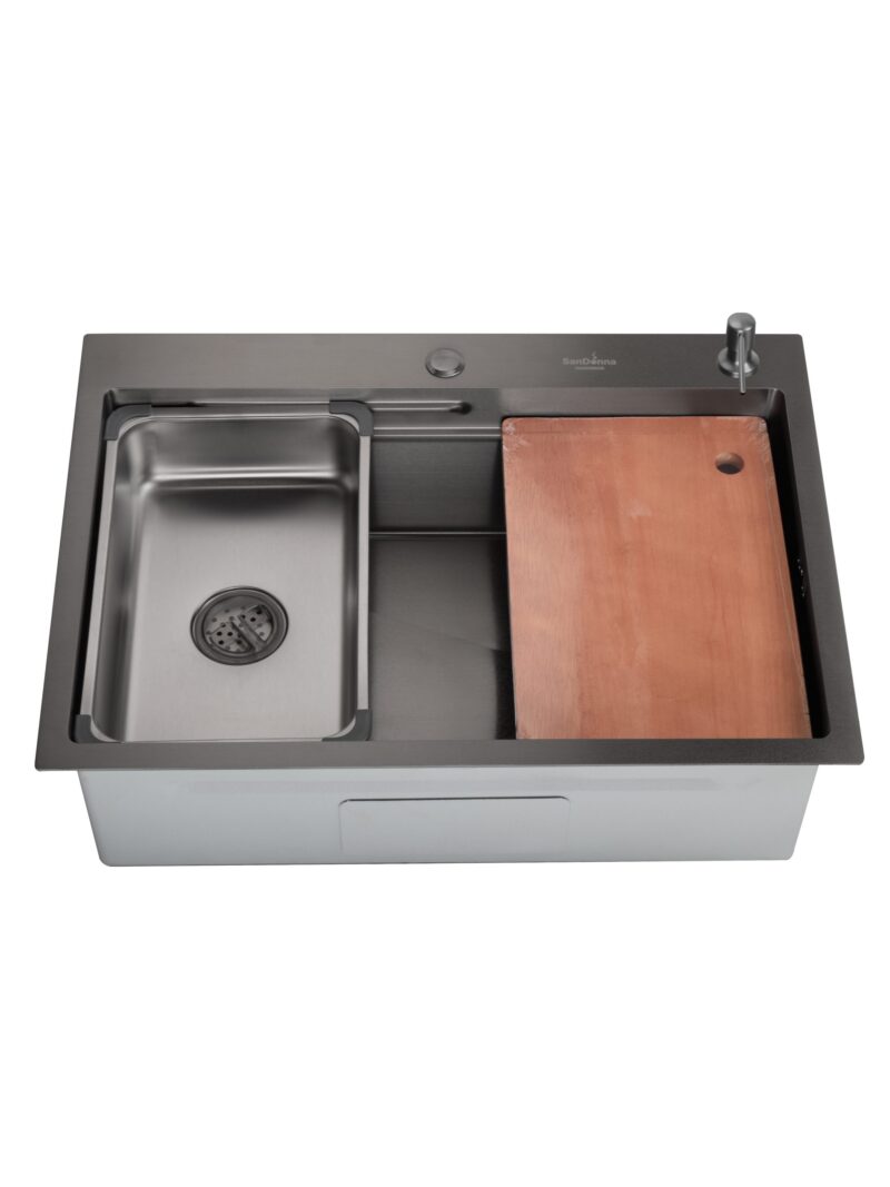 Chiuveta de bucatarie handmade Sandonna HD7050 cu tavita