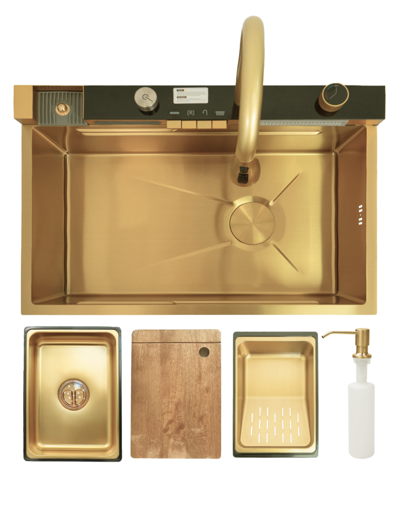 Chiuveta de bucatarie multifunctionala SanDonna HD7550 + consola cu baterie Chiuveta de bucatarie multifunctionala SanDonna HD7550 + consola cu baterie
