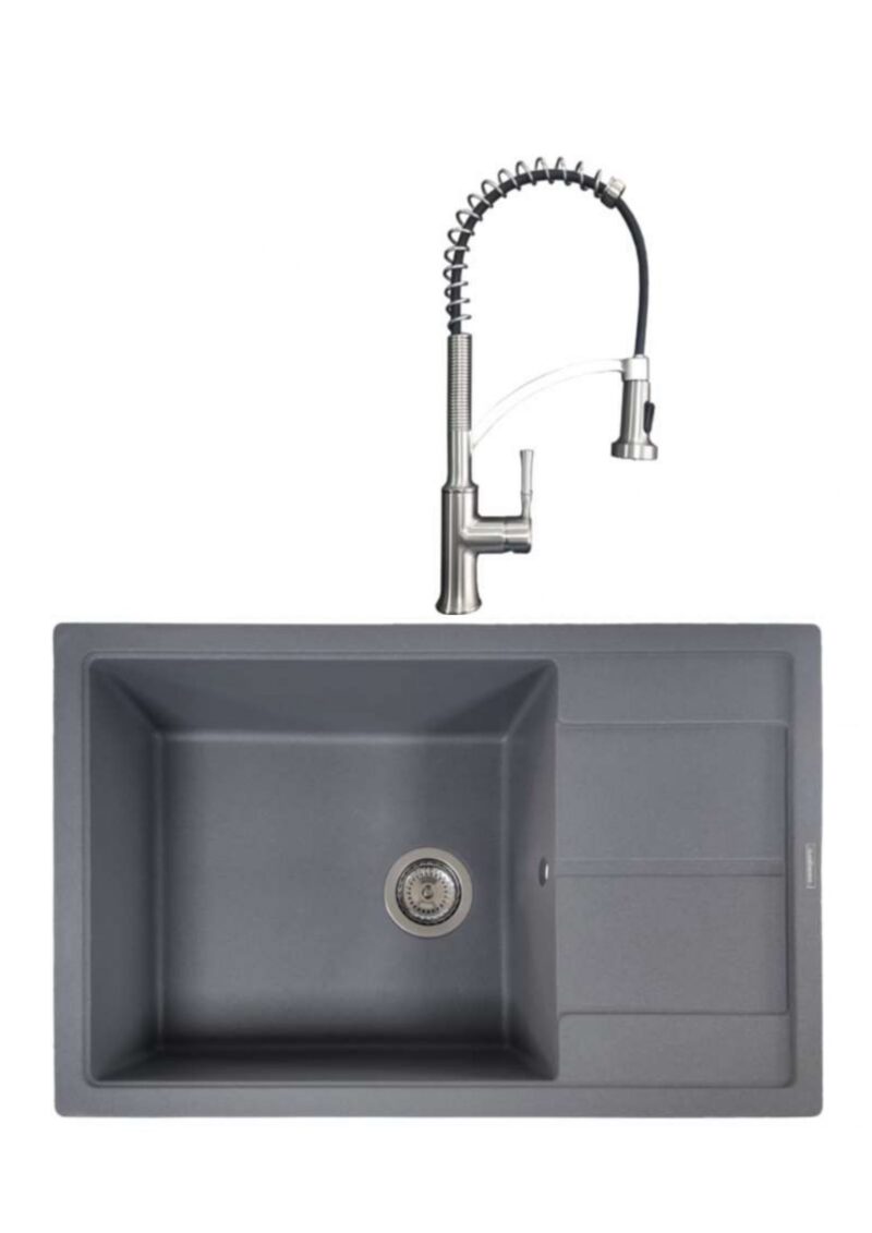 SET Chiuveta SanDonna EWELINA + Baterie SanDonna  MONA - Gri