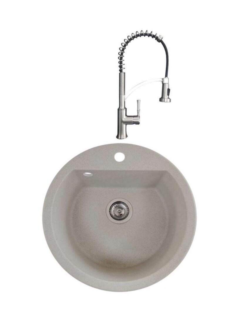 SET Chiuveta SanDonna LENA + Baterie SanDonna MONA - Bej SET Chiuveta SanDonna LENA + Baterie SanDonna MONA - Bej
