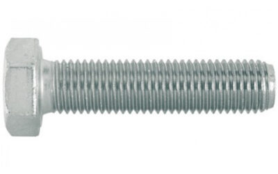 SURUB CU CAP HEXAGONAL TOTAL FILETAT CU PAS FIN DIN 961, OTEL GR.8.8