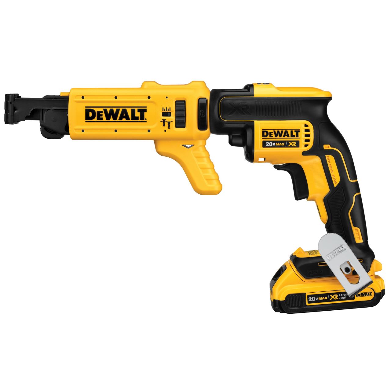 Masina de insurubat pentru gips-carton DeWalt, DCF620P2K, 2 acumulatori XR Li-ION 18 V 5.0 Ah, motor fara perii, magazie de suruburi, limitator de adancime, valiza pentru transport – Masini de gaurit si insurubat cu acumulator Masina de insurubat pentru gips-carton DeWalt, DCF620P2K, 2 acumulatori XR Li-ION 18 V 5.0 Ah, motor fara perii, magazie de suruburi, limitator de adancime, valiza pentru transport - Masini de gaurit si insurubat cu acumulator