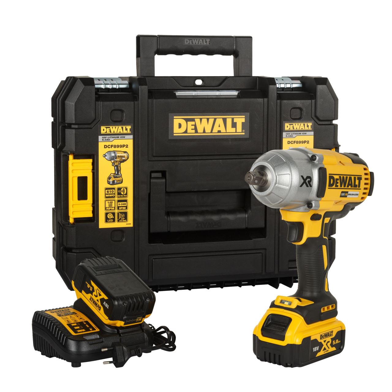 Masina de insurubat cu impact Dewalt de 1/2 „, DCF899P2-QW, 2 x acumulator XR Li-Ion 5.0 Ah 18 V, cutie pentru transport – Chei de impact Masina de insurubat cu impact Dewalt de 1/2 ", DCF899P2-QW, 2 x acumulator XR Li-Ion 5.0 Ah 18 V, cutie pentru transport - Chei de impact