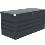 Lada pentru depozitare gradina metalica, KLUGMEISTER Max B, dimensiuni 132x61x62 cm, culoare Gri - SimpleTools
