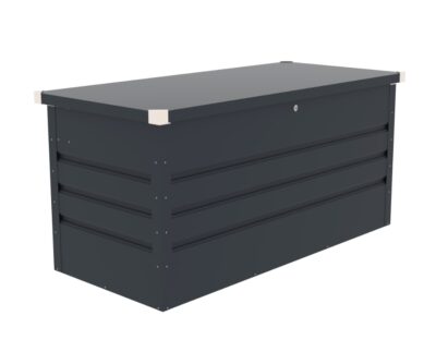 Lada pentru depozitare gradina metalica, KLUGMEISTER Max B, dimensiuni 132x61x62 cm, culoare Gri